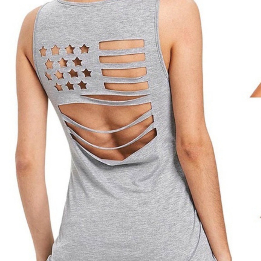 Womens American flag tank